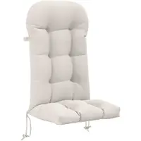 vidaXL Kussen voor Adirondack-stoel PUTTEN 100% Polyester Wit