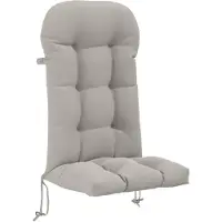 vidaXL Kussen voor Adirondack-stoel PUTTEN 100% Polyester Grijs