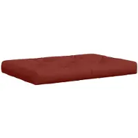 vidaXL Pallet Zitkussen VIANEN 100% Polyester Rood 120 x 60 x 12 cm