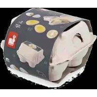 Janod - Eierdoos - Set van houten eieren