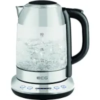 Ecg Waterkoker ECG RK 1781 Glas, Waterkoker, Grijs
