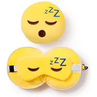 Relaxeazzz Snoozie het Slaaphoofd Rond Reiskussen & Slaapmasker