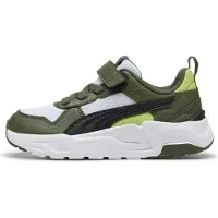 Puma Trinity mesh sneakers - groen/wit Meerkleurig - maat 34