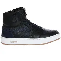 Hip leren sneakers - donkerblauw/zwart Jongens Leer - maat 40