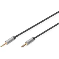 Digitus DB-510110-010-S audio kabel 1 meter 3.5mm Zwart