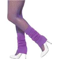 Smiffys Smiffy's Beenwarmers - Paars - jaren 80 - retro - fitness