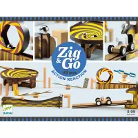 Djeco Knikkerbaan - 45 Onderdelen - Zig & Go - Hout - - OneSize - Knikkerbanen