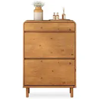 Idimex NAEL schoenenrek met 2 kleppen en een lade – eikenkleur