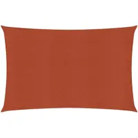vidaXL Zonnezeil 160 g/m² rechthoekig 3,5x5 m HDPE terracottakleurig