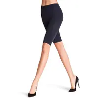 Falke Bike eenkleurig materiaal half ondoorzichtig 130 DEN legging dames blauw - maat S-M