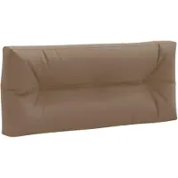 vidaXL Palletrugkussen VIANEN 100% Polyester Taupe 120 x 40 x 12 cm