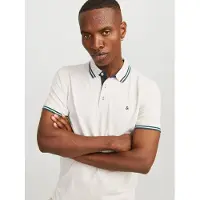Jack & Jones Shirt 'JJPaulos' beige / groen / donkergroen