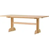 Audo Copenhagen Puffin eettafel eiken massief naturel Naturel eiken, 200x95 cm