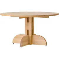 Audo Copenhagen Puffin eettafel eiken massief naturel Natuurlijk eiken, Ø140 cm