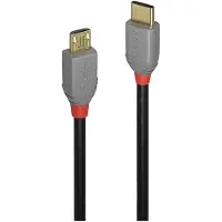 Lindy 36892 USB 2.0 kabel, Type C/Micro-B, Anthra Line, mannelijk/mannelijk, 2 meter