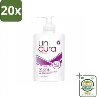 Unicura 20 x - Vloeibare Handzeep - Anti Bacterieel - Balans - 250 ml - Grootverpakking - Handzeep - Antibacterieel - Handen Reinigen - Huid Verzorgen - Natuurlijke Handzeep