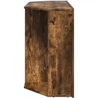 vidaXL Hoek LED TV Cabinet 100x40x68cm Rook Eiken Bewerkt hout