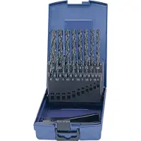 TECWERK Spiraalborenset DIN 338 TypeN D.1-10x0,5mm HSS 19delig.Kunststof cassette