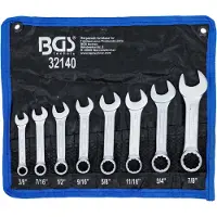 Bgs - ring - steeksleutelset - 8-delig