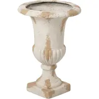 J-Line Medici bloempot voor buiten - magnesium - ecru/beige
