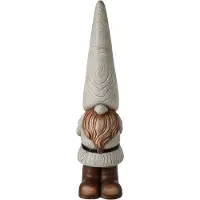 J-Line decoratie Kabouter - magnesium - grijs - large