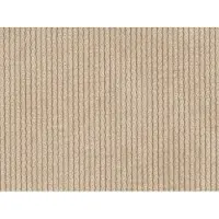Vente-unique Fauteuil in fijn geribbeld fluweel - Beige - Maison Céphy POGNI