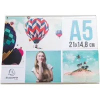 Exacompta 30x Infostandaard hellend horizontaal A5 - Transparant - 85059D