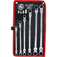 Bgs Spanner, Dubbele ratelsleutelset SW 8 - 19 mm 10 stuks. (19 mm, 8 mm, 10 mm, 14 mm, 18 mm, 11 mm, 12 mm, 17 mm, 15 mm, 13 mm, 9 mm, 16 mm)