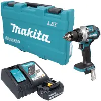 Makita DHP 489 RF1K accu-slagboormachine 18 V 73 Nm borstelloos + 1x accu 3,0 Ah + oplader + koffer
