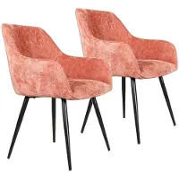 DS4U - Flavio armstoel - Set van 2 - Roze - Stof