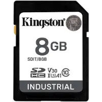 Kingston Industrial SD-kaart 8 GB A1 Application Performance Class, v30 Video Speed Class, UHS-I U3, Class 10