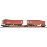 Roco 6600168 Goederenwagen DC Dubbeltassenwagen, geslacht Sdggmrs 738/T3000e, de Deutsche Bahn