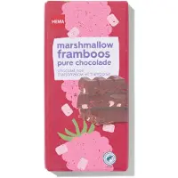 HEMA Chocoladereep puur marshmallow framboos 180gram