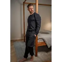 Ringella Katoenen dames lounge shirt zwart | Maat 54