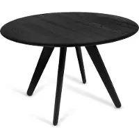 Tom Dixon Groove Eettafel Ø120 Cm Zwart - Eettafels & bartafels Eiken Black - SLRT02BL