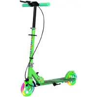 AIYAPLAY Loopfiets voor kinderen, inklapbaar, met verstelbare stuurhoogte en 2 lichtgevende wielen