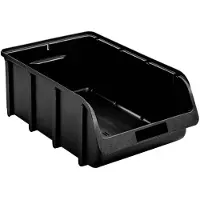 Hünersdorff 675500 Sichtlagerkasten 19,27 l schwarz
