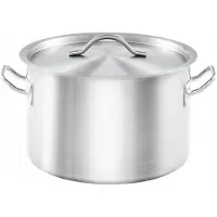 Stalgast Stalen Gastronomische Pan met Deksel Ø200mm 3.8L