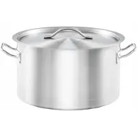 Stalgast Professionele RVS Pan met Deksel Ø28cm, 9.8L - Ideaal voor Horeca