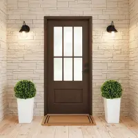 MODFU -Kunstplant-Eucalyptus-Uv-Bescherming-2 Stuks-Met Pot-Groen-65 Cm