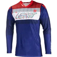 Leatt Moto 5.5 UltraWeld V24 Royal Rood Donkerblauw Motocross Jersey Maat M