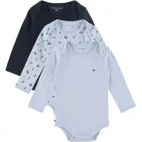Tommy Hilfiger Rompertje/body 'ESS' marine / lichtblauw / zwart