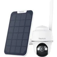 Reolink Go PT Plus - 4G LTE 5MP PT-buitencamera - 355° Pan & 140° Tilt - Kleuren Nachtzicht - Slimme Personen-/Voertuig-/Dierdetectie - Geen WiFi nodig - Met Zonnepaneel