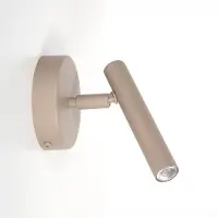 Sigma Wandlamp Sopel, dimbaar, crème / amber, Woon-/ Eetkamer, metaal, Modern, wandlamp