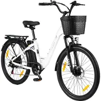 TTGO C2PRO E-bike - 25 km/u - 26inch - 80km actieradius - 250W motor - 36V18Ah accu - 52NM - wit