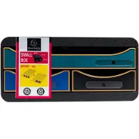 Exacompta Small Box Neo Deco assorti, 3 laden A4+, geruisloos met veiligheidsstop, stapelbaar, 13,5 cm, 25 jaar