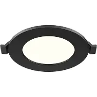 BES LED LED Downlight Inbouwspot Dimbaar - Brinton Thin - 4W 280lm 120° Bundelhoek - Natuurlijk Wit 4000K - IP40 - Rond - Zwart - Ø85mm Buitenmaat - Ø70mm Zaagmaat
