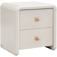 Vente-unique Nachtkastje met 2 laden - Beige SELORINA