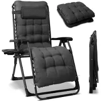 Homecall Relaxstoel - Tuinstoel - Ligstoel - Zero Gravity - Verstelbaar - Opvouwbaar - Tot 180 kg - Met Kussen - Textilene - B-ware