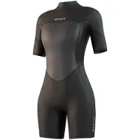 Mystic Brand Flatlock 3/2mm Dames Shorty Met Korte Mouwen En Rits Op De Rug